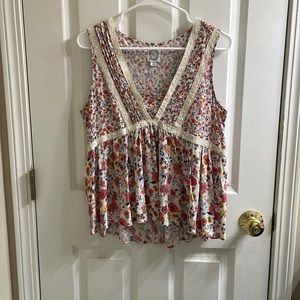 Blue Rain Floral Blouse